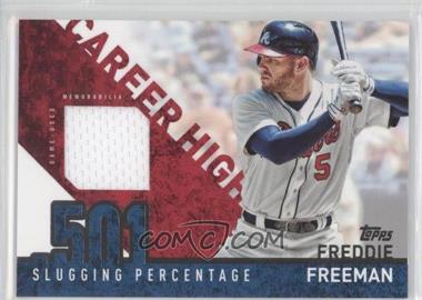 2015 Topps - Career High Relics #CRH-FF - Freddie Freeman 