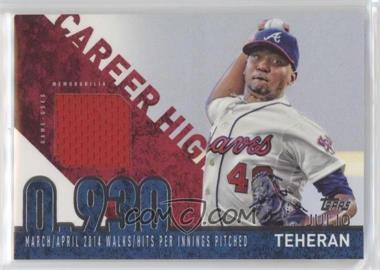 2015 Topps - Career High Relics #CRH-JT - Julio Teheran 