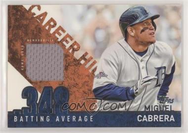 2015 Topps - Career High Relics #CRH-MC - Miguel Cabrera  [Poor to Fair]