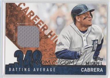 2015 Topps - Career High Relics #CRH-MC - Miguel Cabrera 