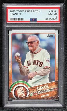 2015 Topps - First Pitch #FP-21 - Stan Lee [PSA 8 NM‑MT]
