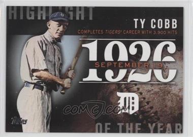 2015 Topps - Highlight of the Year #H-31 - Ty Cobb