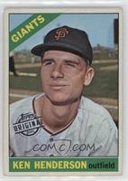 Ken Henderson (Topps Original Logo on Left) [EX to NM]