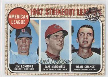 2015 Topps - Originals Buybacks #1968-12 - League Leaders - Jim Lonborg, Sam McDowell, Dean Chance