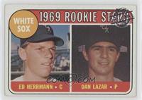 1969 Rookie Stars - Ed Herrmann, Dan Lazar