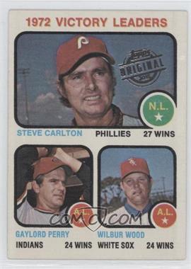 2015 Topps - Originals Buybacks #1973-66 - League Leaders - Steve Carlton, Gaylord Perry, Wilbur Wood