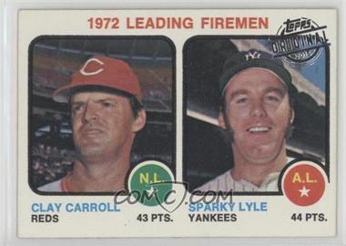 2015 Topps - Originals Buybacks #1973-68 - League Leaders - Clay Carroll, Sparky Lyle