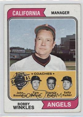 2015 Topps - Originals Buybacks #1974-276 - Angels Coaches (Bobby Winkles, John Roseboro, Tom Morgan, Jimmie Reese, Salty Parker) [Good to VG‑EX]