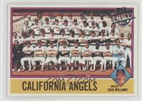 Team Checklist - California Angels, Dick Williams