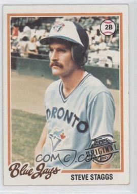 2015 Topps - Originals Buybacks #1978-521 - Steve Staggs [Good to VG‑EX]