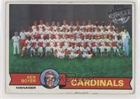 Team Checklist - St. Louis Cardinals Team, Ken Boyer [Poor to Fair]