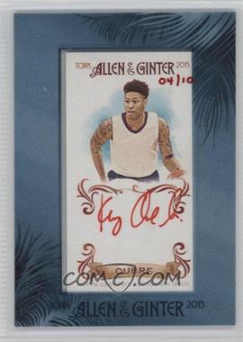 2015 Topps Allen & Ginter's - Framed Mini Autographs - Red Ink #AGA-KOU - Kelly Oubre /10