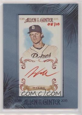 2015 Topps Allen & Ginter's - Framed Mini Autographs - Red Ink #AGA-WM - Wil Myers /10