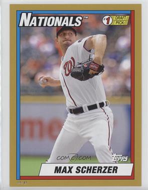 2015 Topps Archives - 1990 Topps #1 Draft Picks - 5 x 7 #90DPIMS - Max Scherzer /49