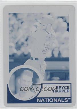 2015 Topps Archives - [Base] - Printing Plate Cyan #225 - Bryce Harper /1