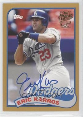 2015 Topps Archives - Fan Favorites Autographs - Gold #FFA-EK - Eric Karros /50