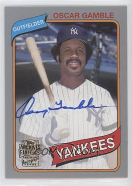 2015 Topps Archives - Fan Favorites Autographs - Silver #FFA-OG - Oscar Gamble /199