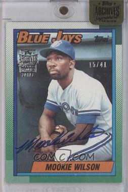 2015 Topps Archives Signature Edition Buybacks - [Base] #90T-182 - Mookie Wilson (1990 Topps) /41 [Buyback]