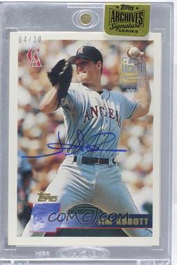 2015 Topps Archives Signature Edition Buybacks - [Base] #96T-372 - Jim Abbott (1996 Topps) /20 [Buyback]