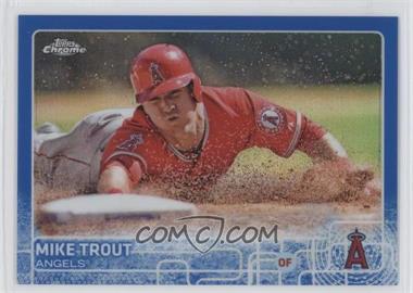 2015 Topps Chrome - [Base] - Blue Refractor #51 - Mike Trout /150