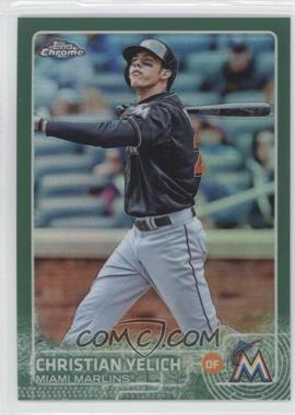 2015 Topps Chrome - [Base] - Green Refractor #48 - Christian Yelich /99