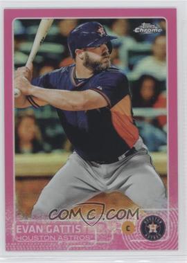 2015 Topps Chrome - [Base] - Pink Refractor #149 - Evan Gattis