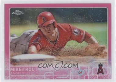 2015 Topps Chrome - [Base] - Pink Refractor #51 - Mike Trout
