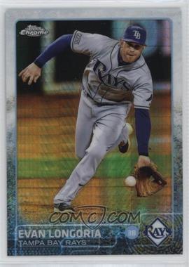 2015 Topps Chrome - [Base] - Prism Refractor #178 - Evan Longoria