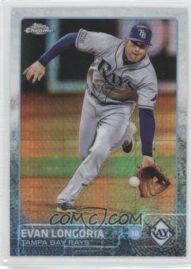 2015 Topps Chrome - [Base] - Prism Refractor #178 - Evan Longoria