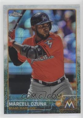 2015 Topps Chrome - [Base] - Prism Refractor #182 - Marcell Ozuna