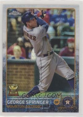 2015 Topps Chrome - [Base] - Prism Refractor #54 - George Springer