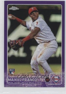 2015 Topps Chrome - [Base] - Purple Refractor #101 - Maikel Franco /250