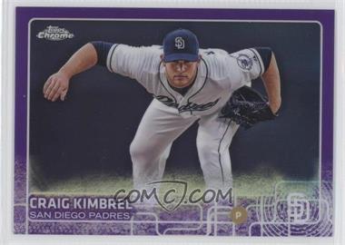 2015 Topps Chrome - [Base] - Purple Refractor #163 - Craig Kimbrel /250