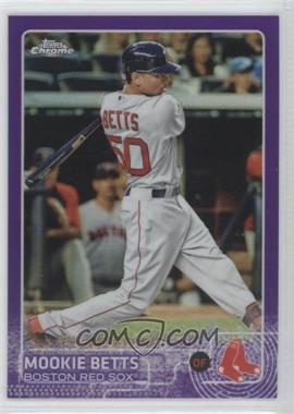 2015 Topps Chrome - [Base] - Purple Refractor #67 - Mookie Betts /250