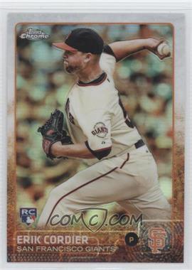 2015 Topps Chrome - [Base] - Refractor #145 - Erik Cordier