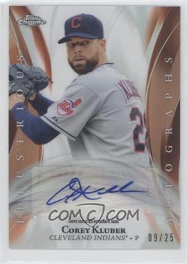 2015 Topps Chrome - Illustrious Autographs - Orange Refractor #IA-CKR - Corey Kluber /25