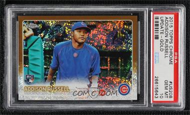 2015 Topps Chrome Update - Mega Box [Base] - Gold Refractor #US208 - Rookie Debut - Addison Russell /250 [PSA 10 GEM MT]