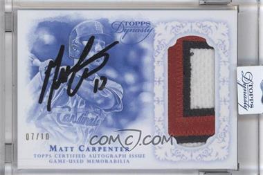 2015 Topps Dynasty - Autographed Patches #AP-MCA4 - Matt Carpenter /10 [Uncirculated]