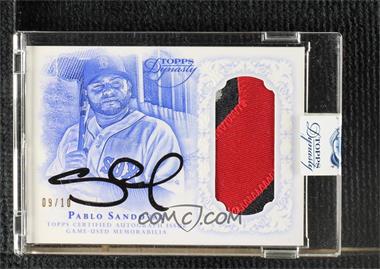 2015 Topps Dynasty - Autographed Patches #AP-PS1 - Pablo Sandoval /10 [Uncirculated]