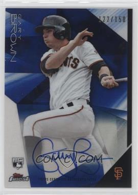 2015 Topps Finest - Autographs - Blue Refractor #FA-GB - Gary Brown /150
