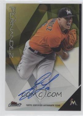 2015 Topps Finest - Autographs - Gold Refractor #FA-JF - Jose Fernandez /50