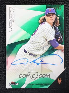 2015 Topps Finest - Autographs - Green Refractor #FA-JDM - Jacob deGrom /99