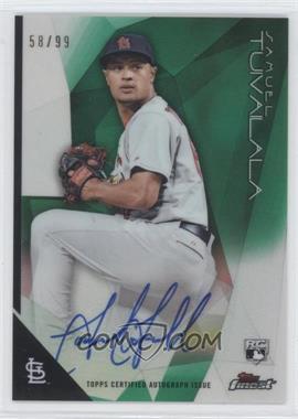 2015 Topps Finest - Autographs - Green Refractor #FA-ST - Samuel Tuivailala /99