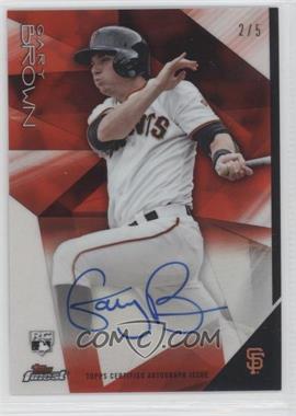 2015 Topps Finest - Autographs - Red Refractor #FA-GB - Gary Brown /5