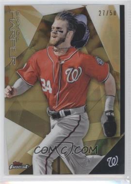 2015 Topps Finest - [Base] - Gold Refractor #42 - Bryce Harper /50