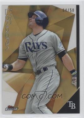 2015 Topps Finest - [Base] - Gold Refractor #55 - Evan Longoria /50