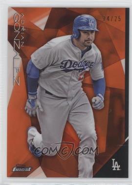 2015 Topps Finest - [Base] - Orange Refractor #76 - Adrian Gonzalez /25