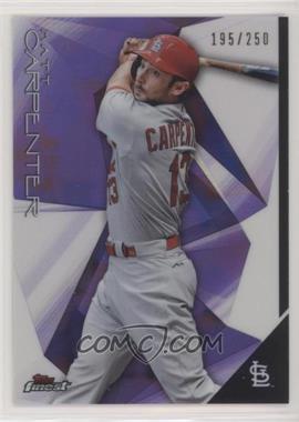 2015 Topps Finest - [Base] - Purple Refractor #81 - Matt Carpenter /250