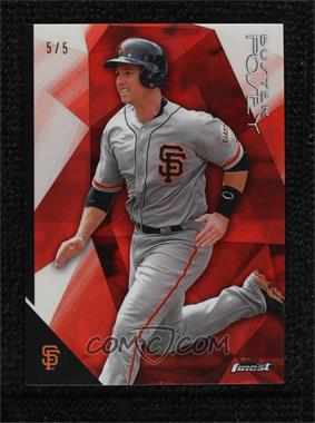 2015 Topps Finest - [Base] - Red Refractor #22 - Buster Posey /5