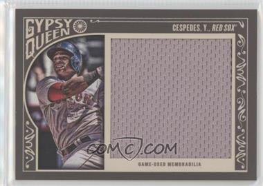 2015 Topps Gypsy Queen - Jumbo Relics #GJR-YC - Yoenis Cespedes /50